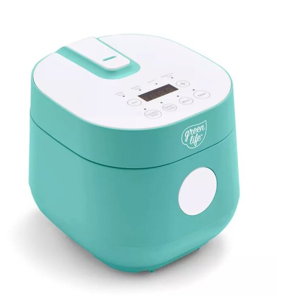 GreenLife Healthy Ceramic Nonstick Rice and Grains Cooker 4-Cup Rice PFAS-Free - Picture 1 of 7